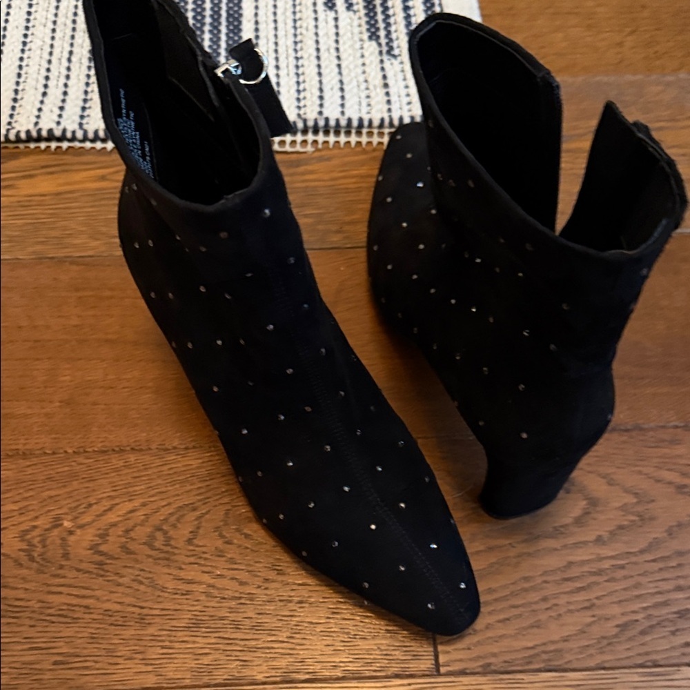 J. Crew Black Rhinestone Booties - Picture 3 of 6